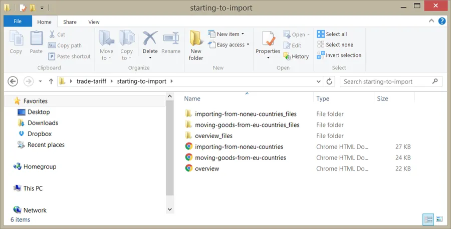 Local web pages in Windows Explorer