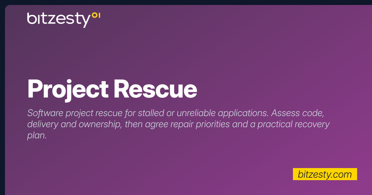Project Rescue Services Project Rescue | Software Development Company | Bit Zesty